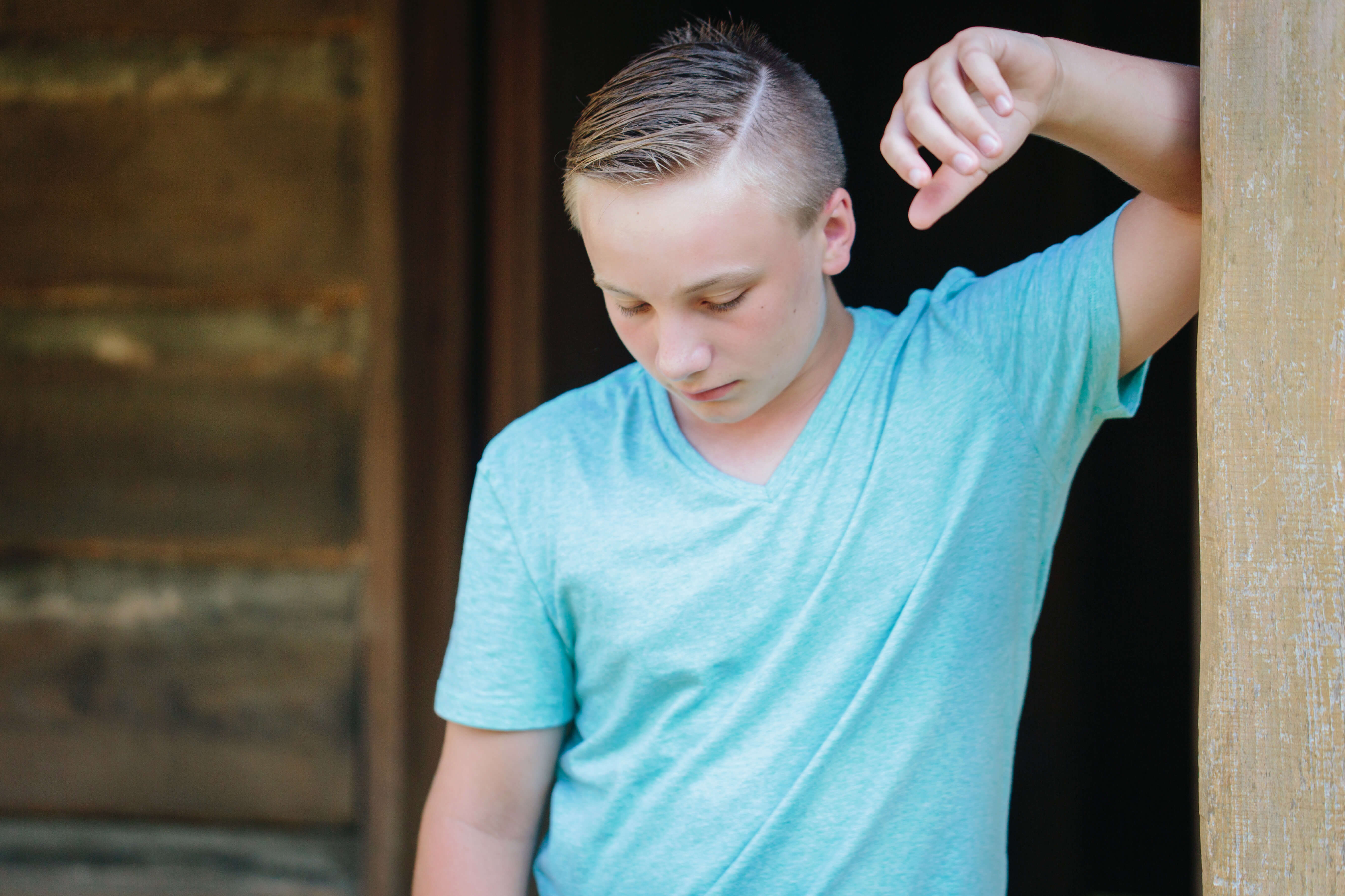 teen portrait at jackson lake island alabama