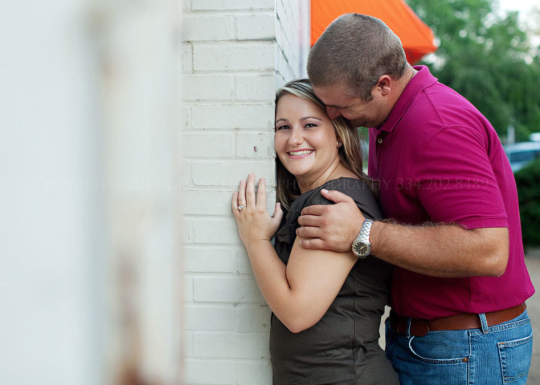 An engagement session at Chewacla and Auburn University in Alabama