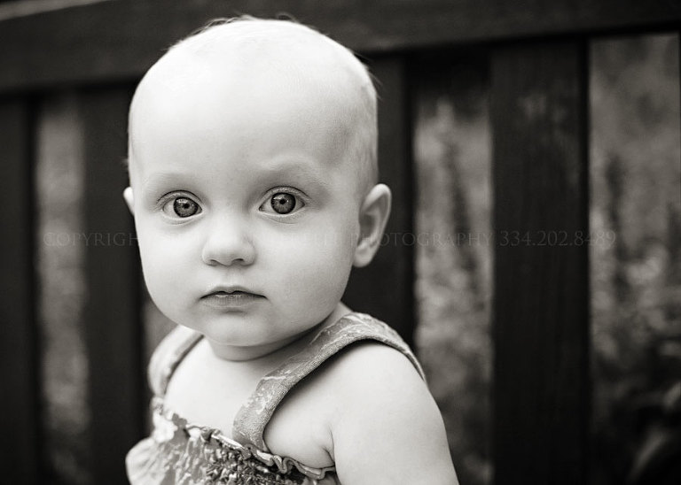 a baby portrait session at the shakespeare festival in montgomery alabama