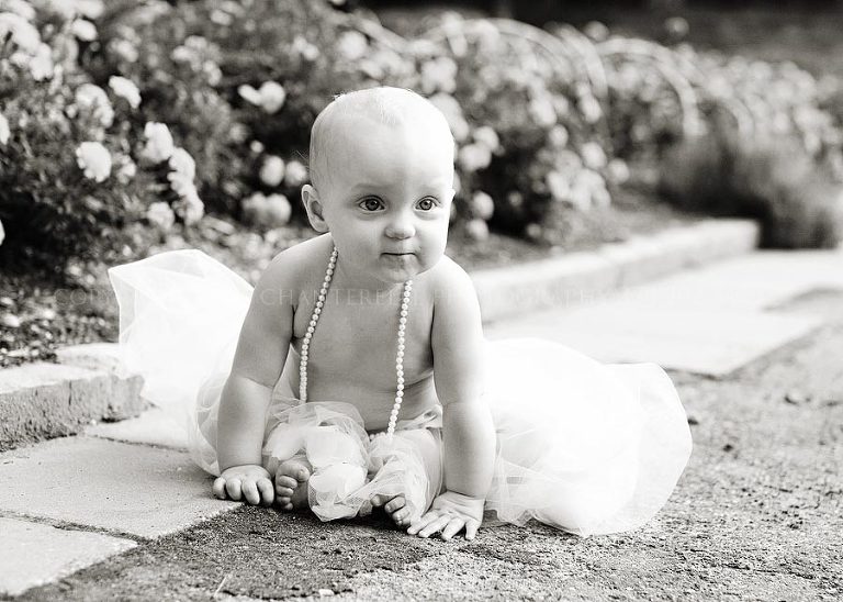 a baby portrait session at the shakespeare festival in montgomery alabama