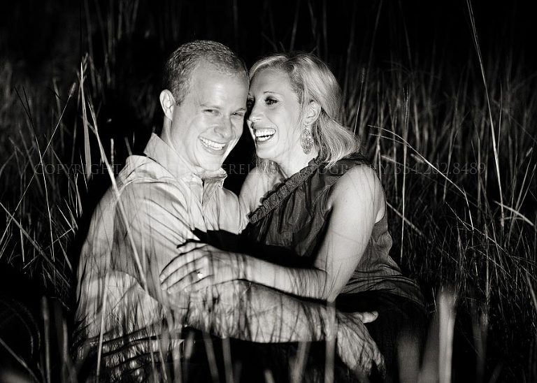 an engagement session at auburn university in alabama