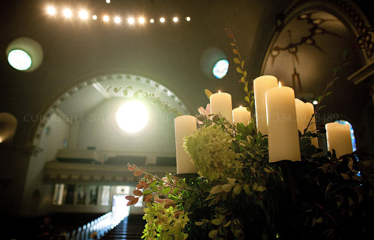 a montgomery alabama wedding and reception at first baptist church