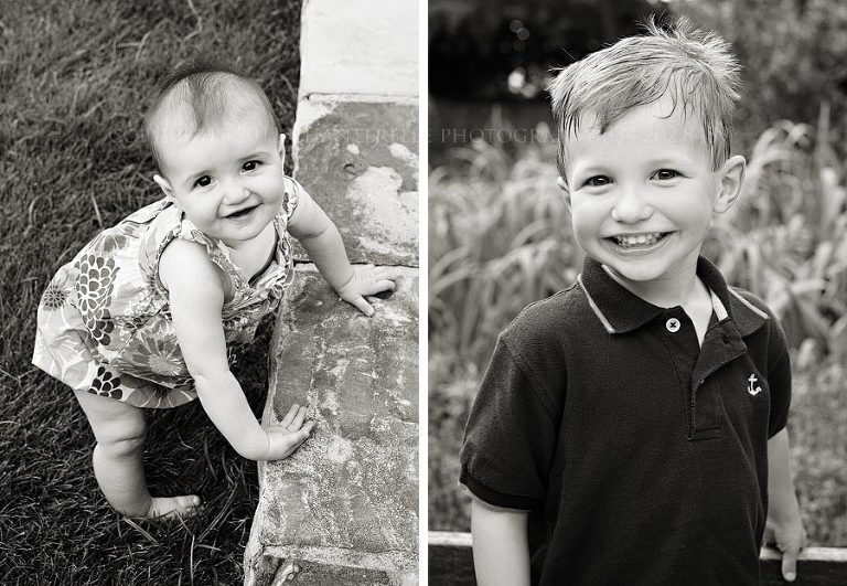 A baby and child portrait session at the alabama shakespeare festival in montgomery alabama