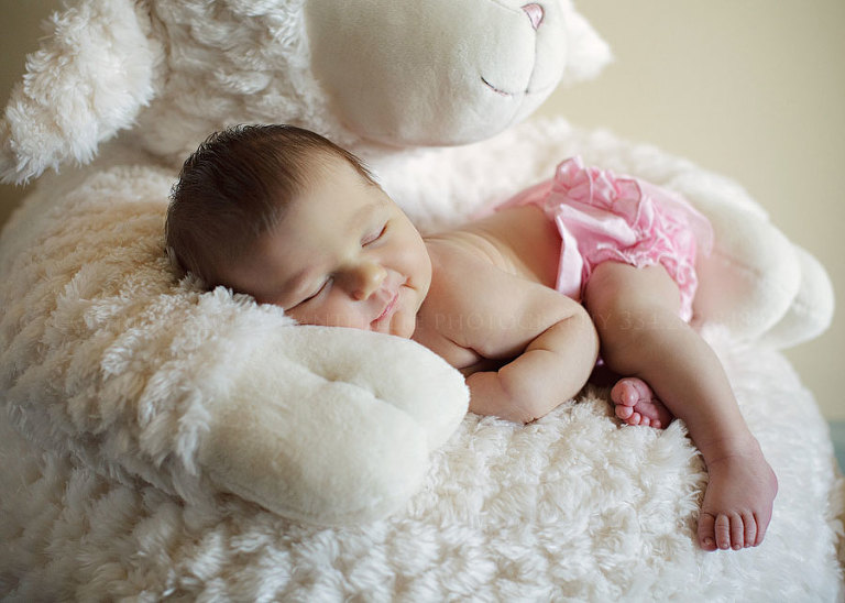 a newborn baby portrait session in montgomery alabama