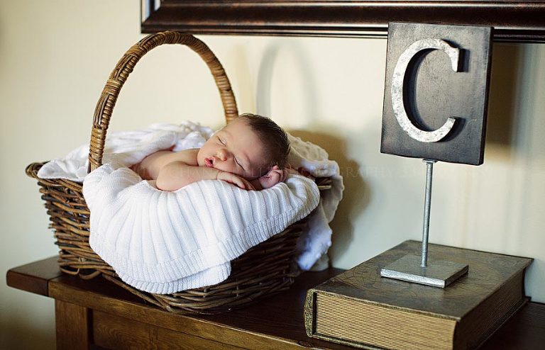 a newborn baby portrait session in montgomery alabama