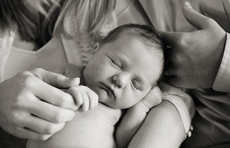 a newborn baby portrait session in montgomery alabama