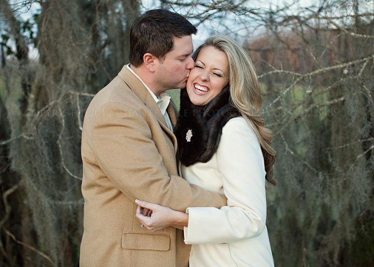 an atlanta couple's engagement session at the waters in pike road alabama
