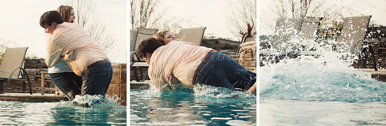 an engagement session at lake mitchell in clanton alabama