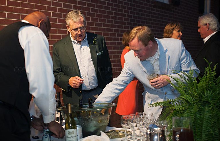 guests enjoying drinks at a montgomery alabama engagement party