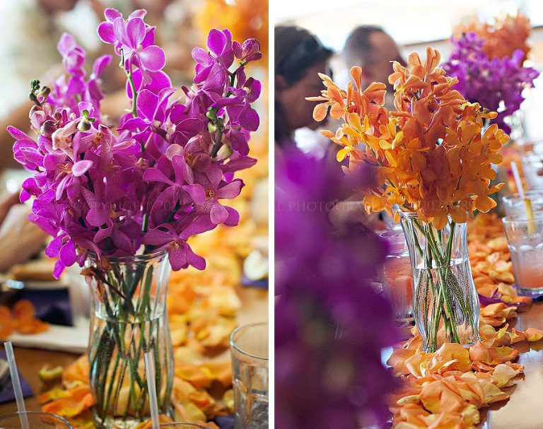 reception flowers for a maui hawaii destination wedding