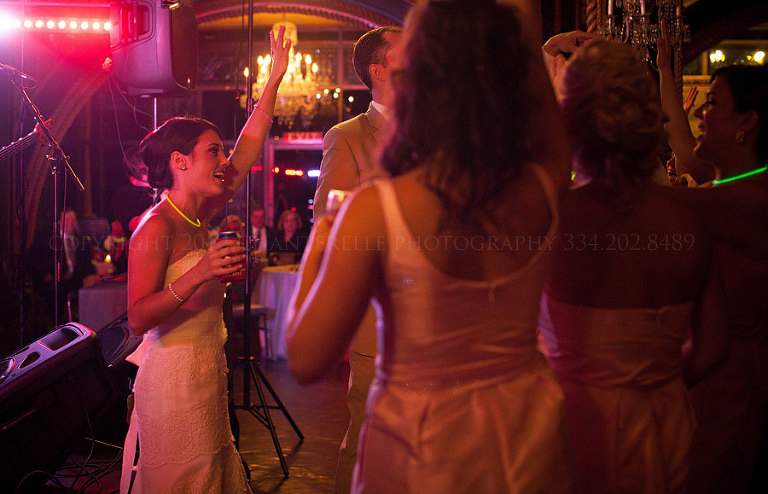 a bride at a northriver yacht club wedding reception in tuscaloosa alabama