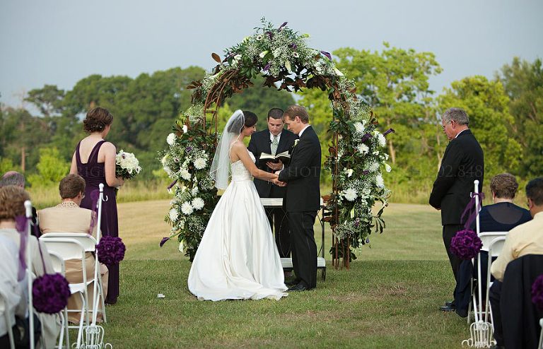 a wedding ceremony at the oaks plantation in pike road alabama