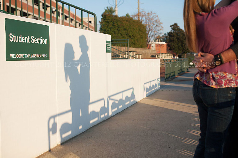 auburn baseball engagement pictures