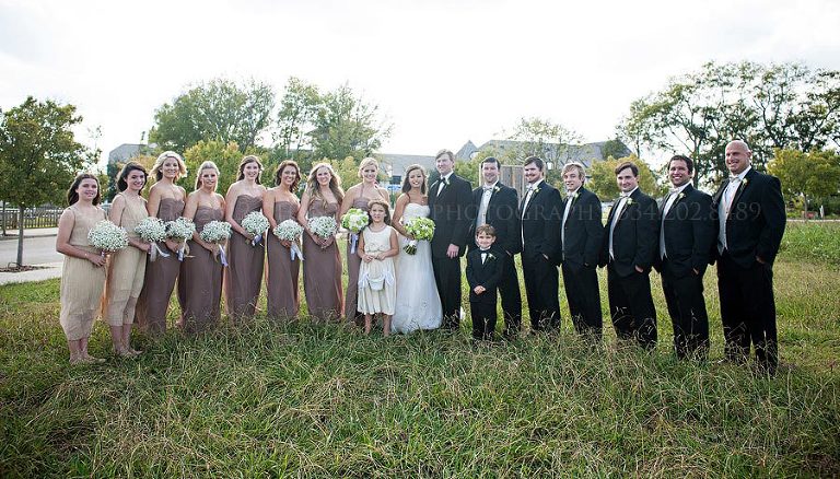 a bridal party at a hampstead wedding and reception in montgomery alabama