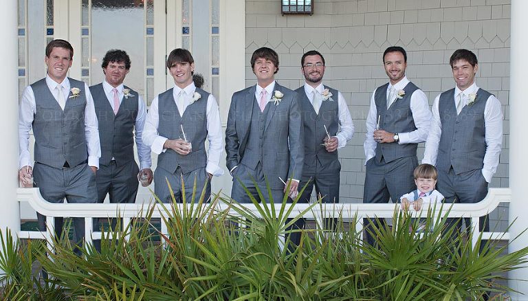groom and groomsmen at kiawah island golf resort wedding