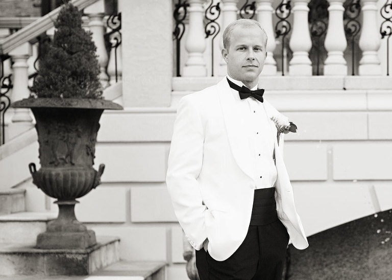 a groom at fountainview mansion in auburn alabama