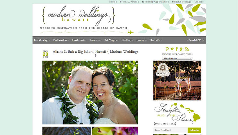 chanterelle photography featured on modern weddings hawaii blog