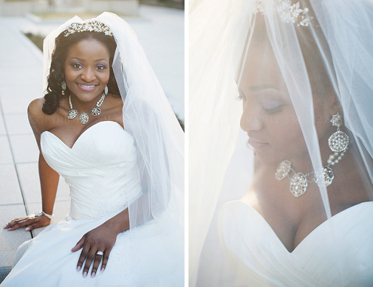 bridal portrait at alley station in montgomery