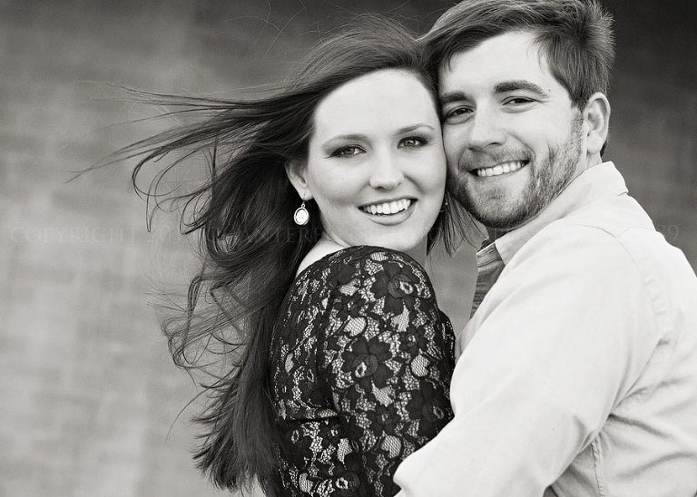 windy engagement session in montgomery alabama