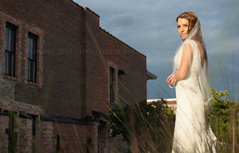 bride on the alley station rooftop