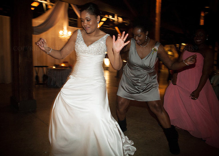 dancing at a columbus convention center wedding reception