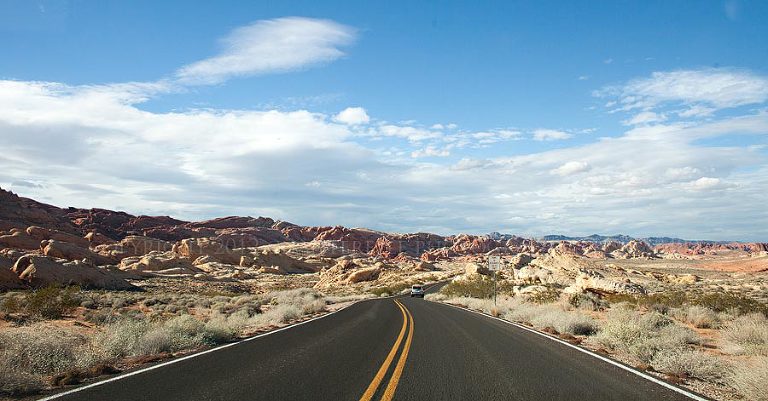 road in valley of fire state park