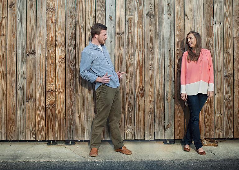 silly auburn alabama engagement pictures