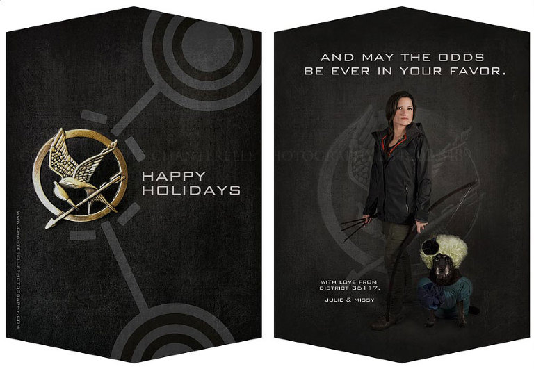 hunger games themed christmas card