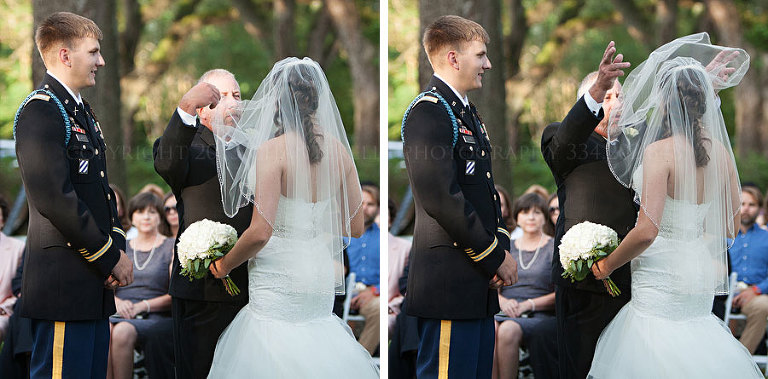 father of the bride flings veil at mobile alabama wedding