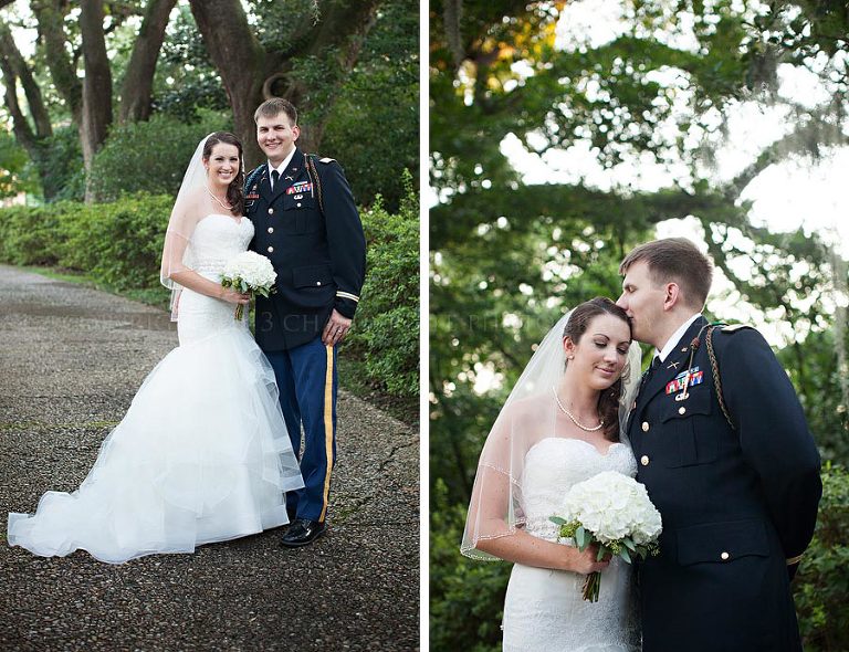 bride and groom at bragg mitchell mansion in mobile