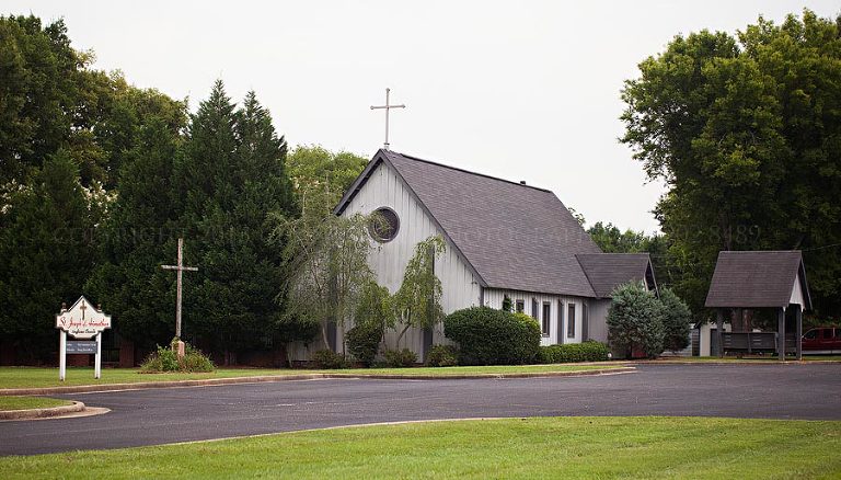 wedding at st joseph of arimathea church