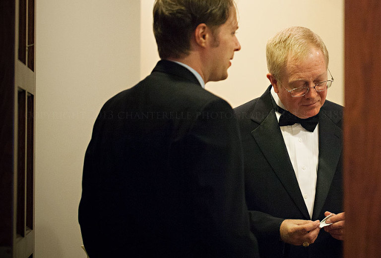 groom getting ready to walk down the aisle