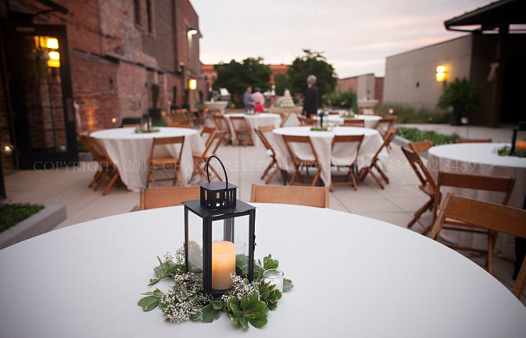 alley station rooftop wedding reception