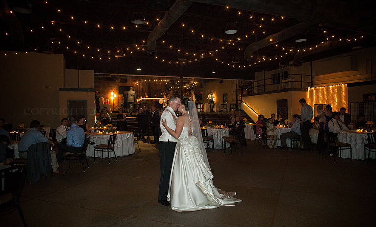 bride and groom dancing at their opelika wedding reception
