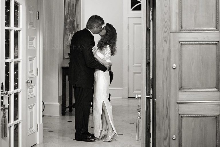 bride and groom at fountainview mansion