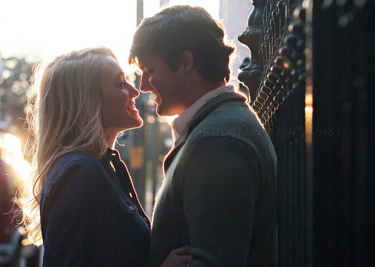 sunset engagement pictures in mobile