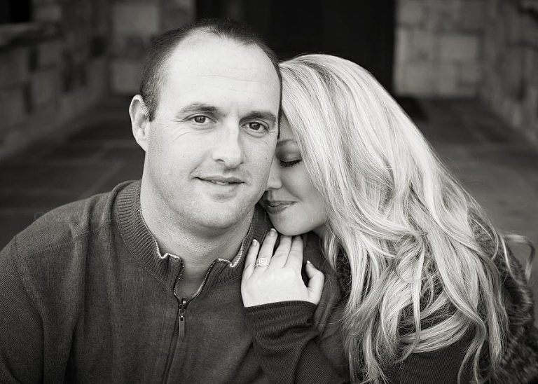 black and white moores mill engagement pictures
