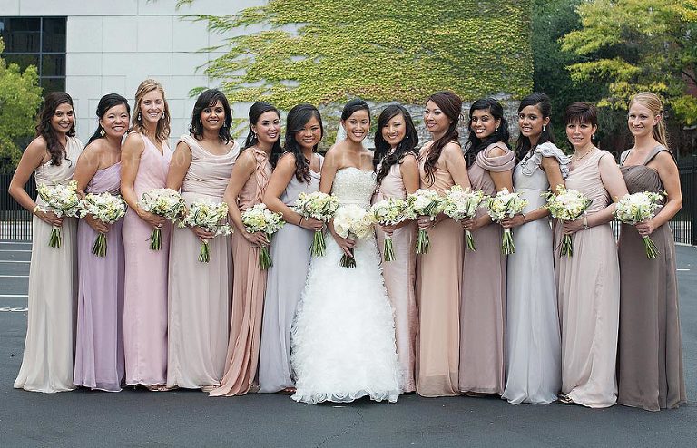 dusty pastel bridesmaids dresses in birmingham alabama