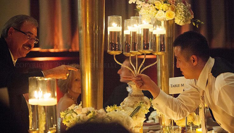 gold reception by wink event design