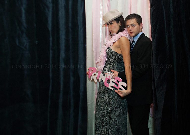 photo booth at birmingham al wedding