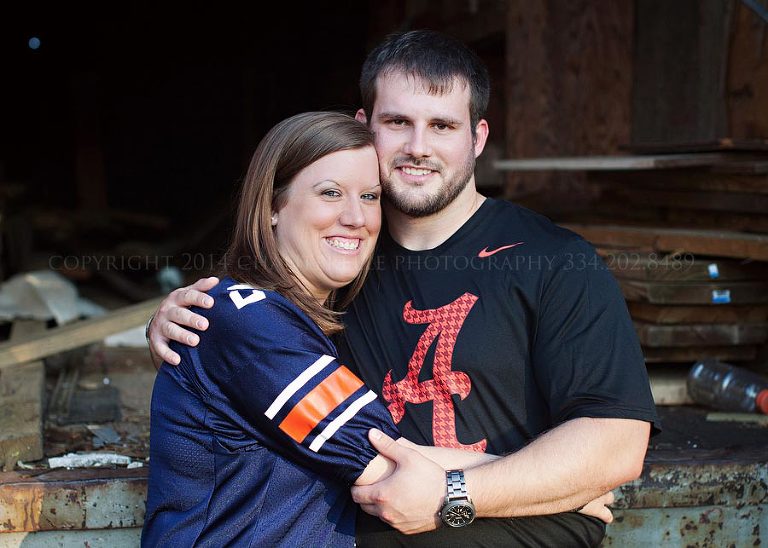 auburn university alabama engagement pictures