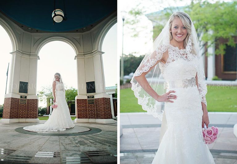 bridal portrait in downtown montgomery