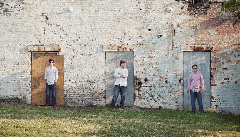 rustic portrait of three brothers in alabama