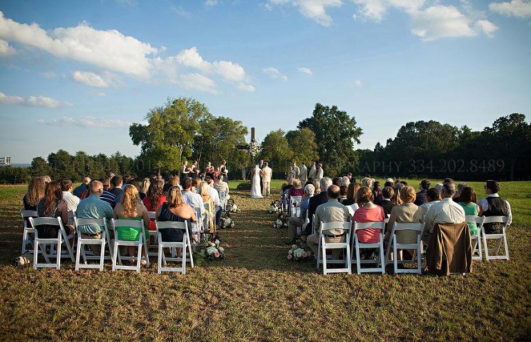 outdoor wedding at rocky mount