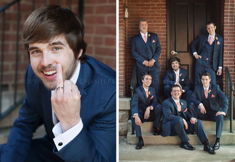 groom and groomsmen at nashville tennesee wedding