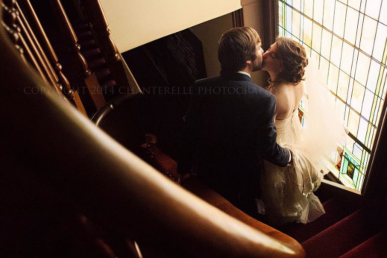 romantic bride and groom portrait at nashville wedding