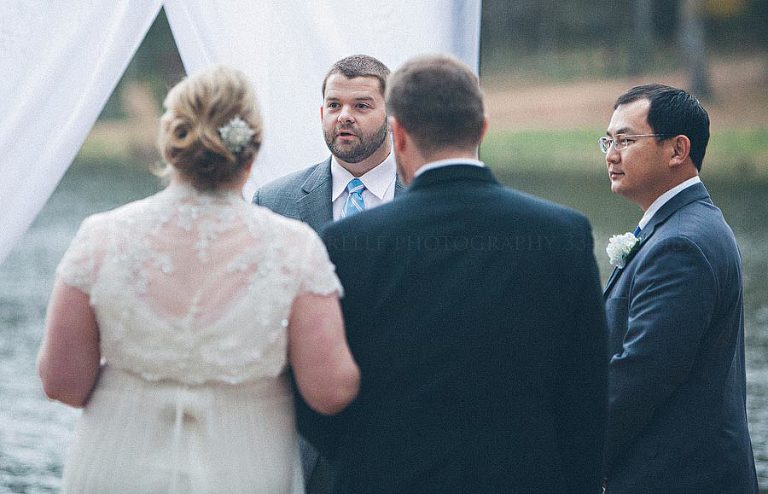 bride's brother officiating at alabama wedding