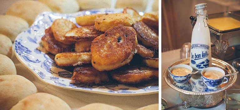fried cornbread at a southern rustic wedding
