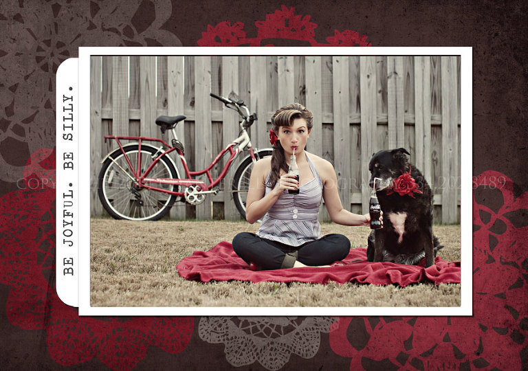 coca cola ad inspired christmas card