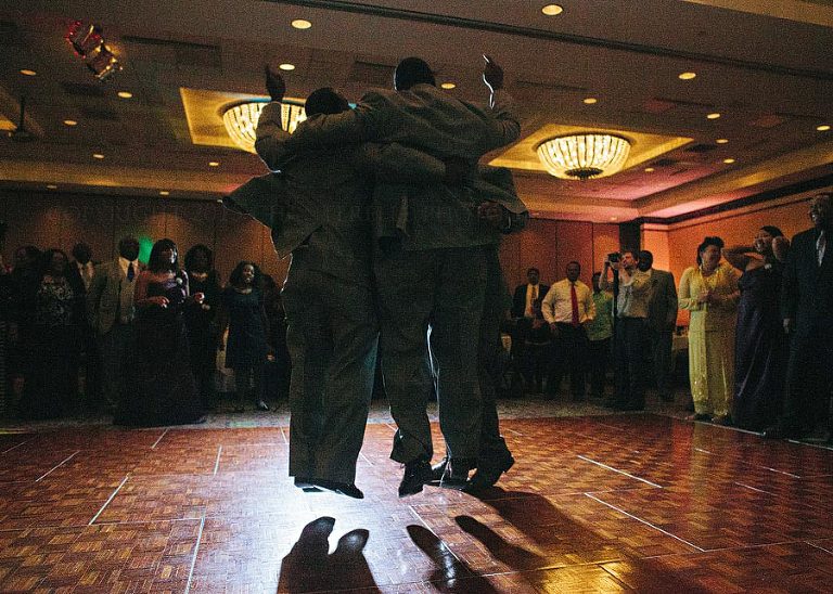 groom and groomsmen jumping at montgomery reception